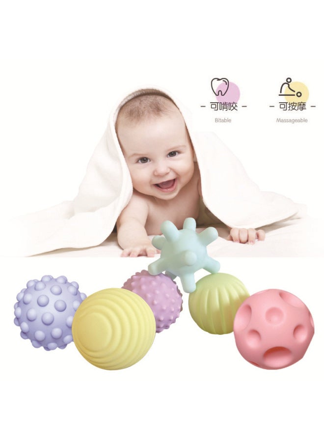 Baby Touch Ball Manhattan Tactile Perception Touch Hand Grasp Ball Baby Grasp Training Soft Rubber Ball Educational Toy - Image 4